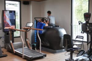 Photo d'un AlterG dans une salle de sport Athlex